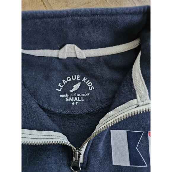 Avalon Youth Kids Quarter Zip Sweatshirt Size 6-7 Nautical Beach Preppy - Picture 2 of 5